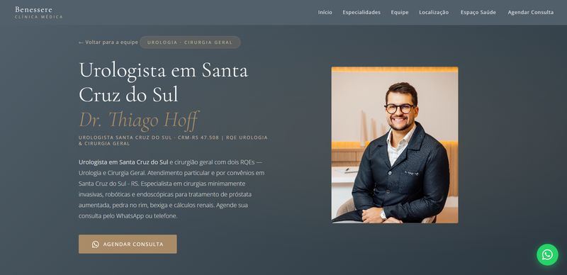 Site de Dr. Thiago Hoff
